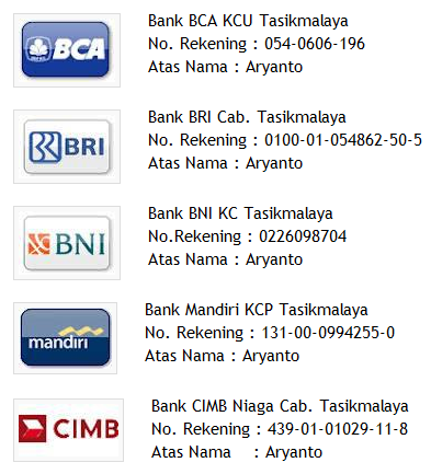nomor rekening aryanto